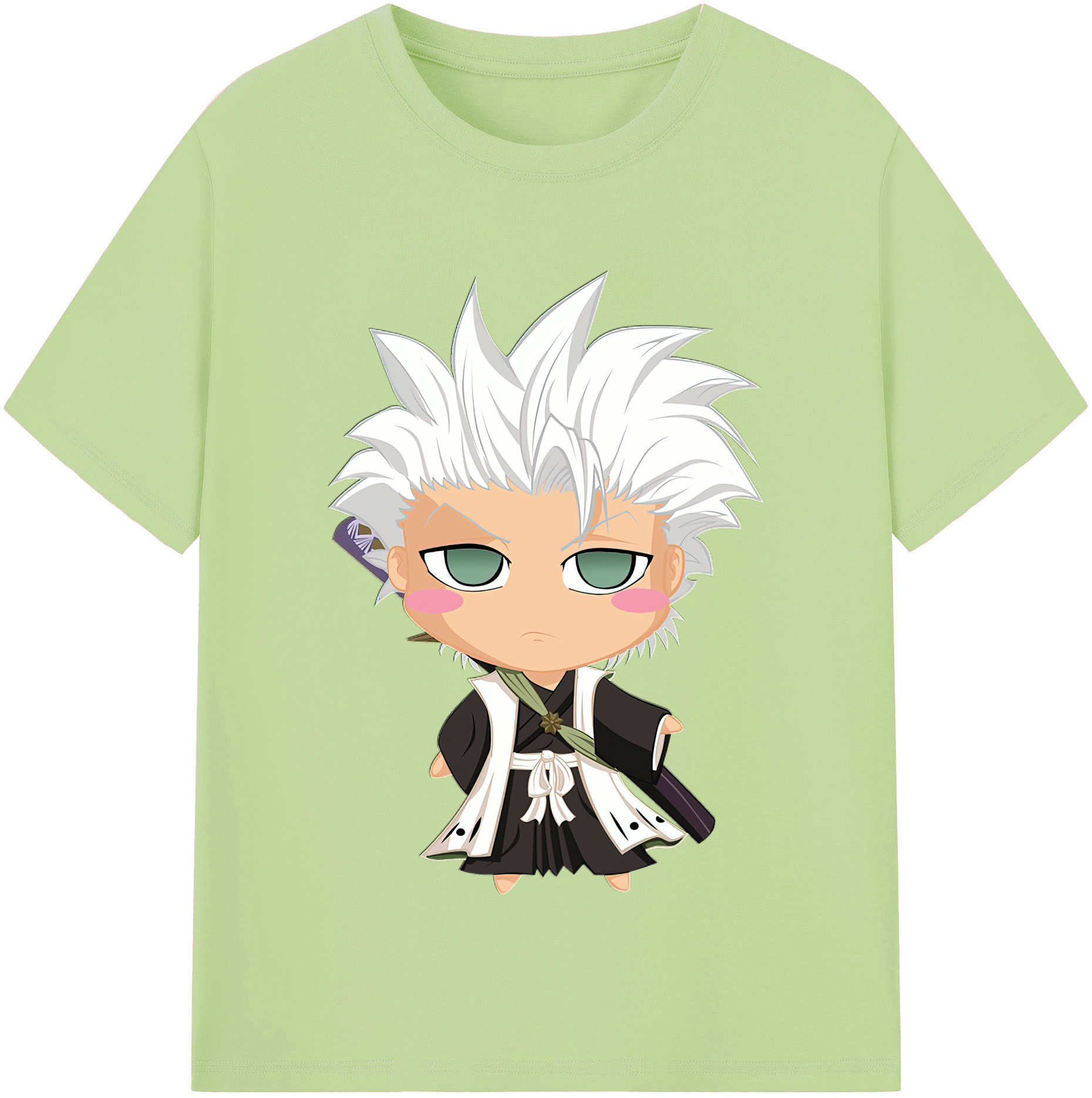 （画像用） ブリーチ 日番谷冬獅郎（ひつがや とうしろう） BLEACH Hitsugaya Toushirou 綿100％半袖Tシャツ（フロントプリント）